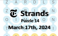 Strands Hints & Answers March 17, 2024