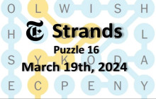 Strands Hints & Answers March 19, 2024