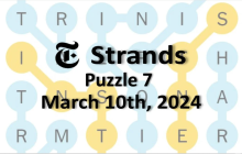 Strands Hints & Answers March 10, 2024