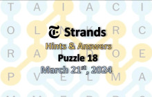 Strands Hints & Answers March 21, 2024