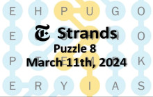 Strands Hints & Answers March 11, 2024