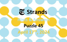 Strands Hints & Answers April 17, 2024